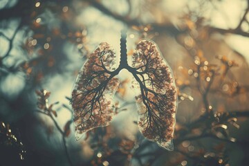 Common Signs of Lung Cancer Depicted in Artistic Image