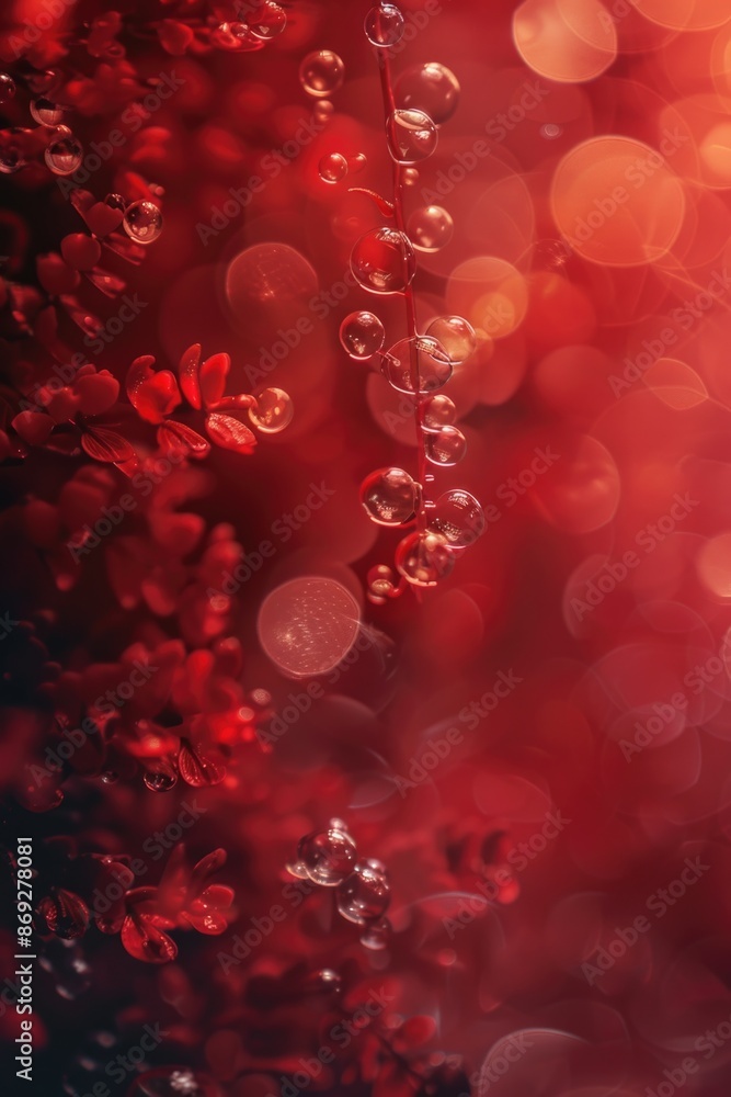 Aufkleber a bunch of colorful bubbles suspended from a string, perfect for use in illustrations or designs