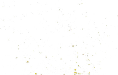 Lemon Juice beverage bubble Water splash on object to create shape form fluttering in droplet and wave. Oil lubricant spray water to object make curve drop explosion. Black background isolated