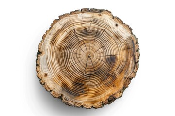 A split wooden log, often used as firewood or building material