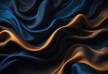 Obraz premium abstract colorful silk fabric background, view from above. Smooth elegant black silk or satin luxury cloth texture can use as abstract background with copy space, close-up