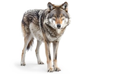 wolf isolated on white background