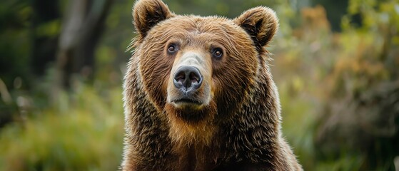 Fototapeta premium Shoot in soft light to maintain details in the bears fur