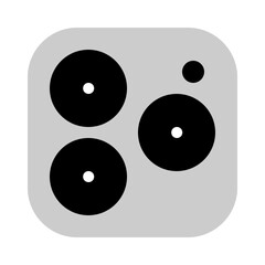 camera module icon with bulk style, perfect for user interface projects