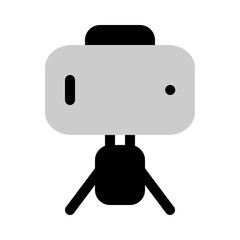 phone tripod icon with bulk style, perfect for user interface projects