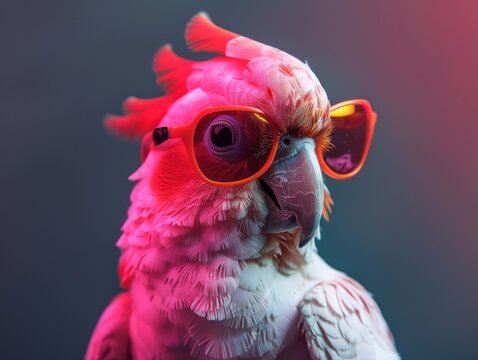 the parrot in sunglasses