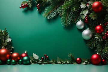 AI generated Christmas theme picture, holly jolly merry Christmas happy new year concept