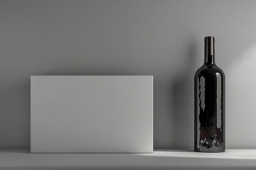 wine bottle on a table