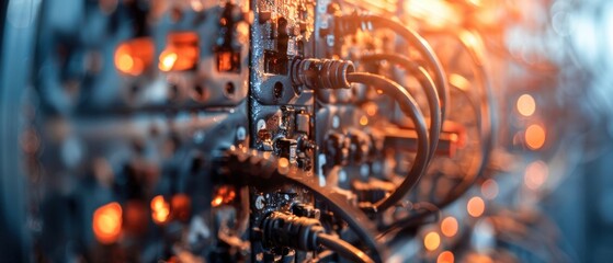 Burnt electrical panel with melted wires, electrical fire hazard, building safety