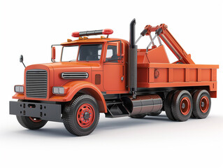 Fototapeta premium Tow truck isolated on white background