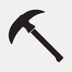 pickaxe vector silhouette illustration