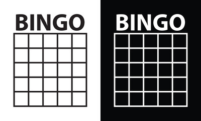 Bingo board icon. Lottery tickets sign. Lotto bingo cards symbol. flat style. Vector illustration. EPS 10