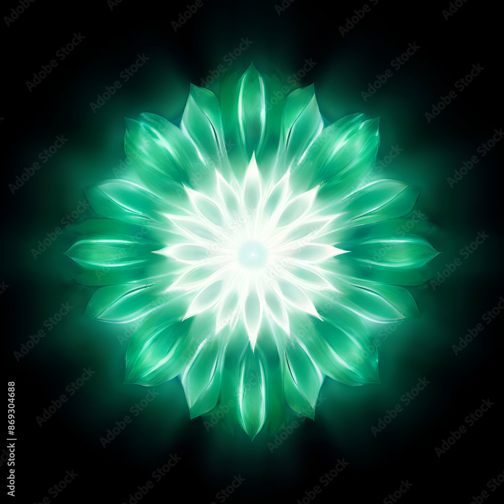 Wall mural abstract background with glowing star