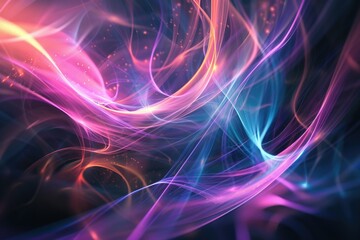 Obraz premium Colorful abstract background featuring swirling lines