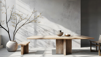 Obraz premium table mockup