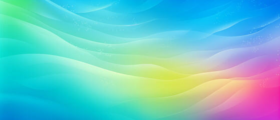 Aqua and Yellow Gradient Waves Background