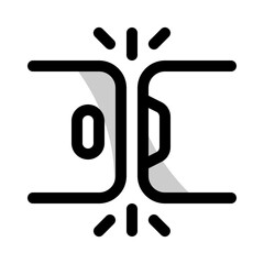 phone share icon with shady style, perfect for user interface projects