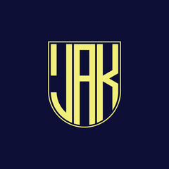 jak letter logo design © Abdullah