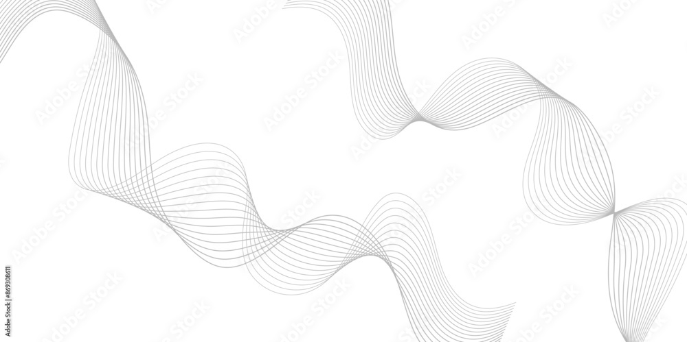 Poster abstract wave blend lines on transparent background. design for banner, wallpaper, background and ma