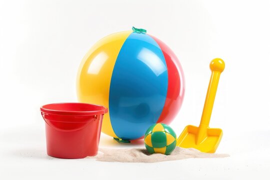 Colorful beach toys for kids