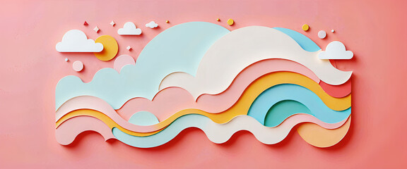 illustrazione con elementi geometrici a tema minimalista astratto contemporaneo