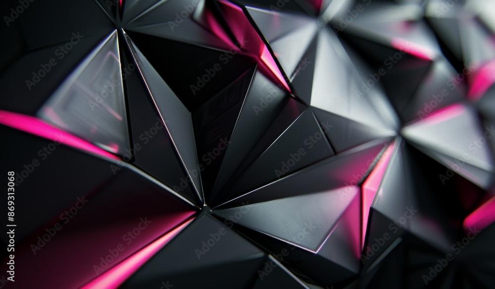 Poster in this abstract 3d render, a chaotic surface is rendered by distorting a low polygonal object with 