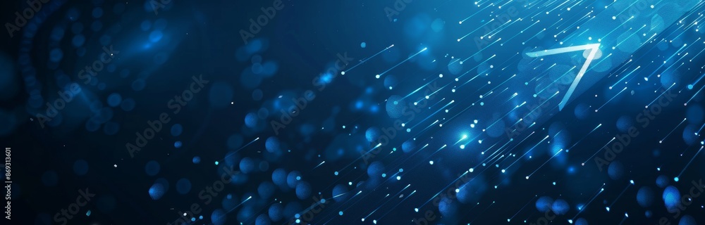 Poster wide hi-tech digital technology concept. abstract futuristic design with high computer technology on