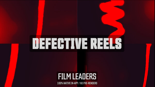 Defective Reels Damaged Film Leader Motion Overlays 