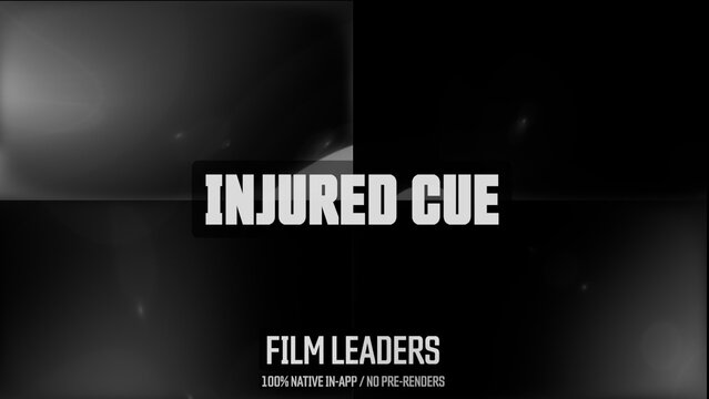 Injured Cue Damaged Film Leader Motion Overlays