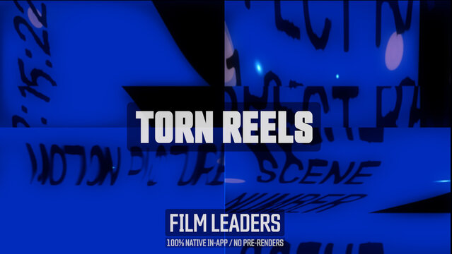 Torn Reels Damaged Film Leader Motion Overlays 