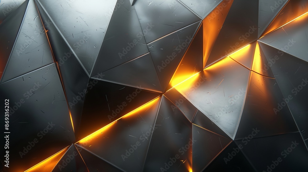 Poster a futuristic sci-fi geometric abstract background using generative stock