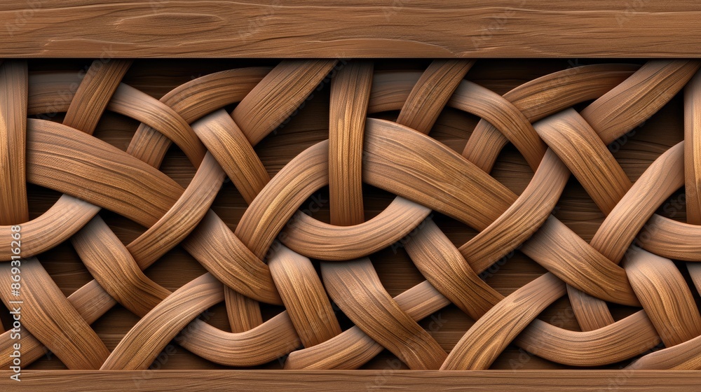 Poster a close-up image of abstractly arranged wooden planks, revealing intricate grain patterns seamless p