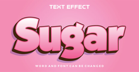 Sugar  editable text effect