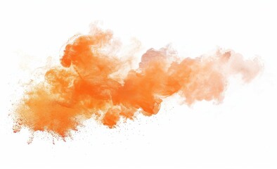 Fototapeta premium PNG clouds with an orange transparent background. Bottomless clouds. Cloud frames with transparent cloud textures.
