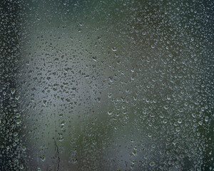 raindrops on glass window