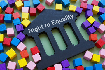 Colorful cubes and Right to equality sign.