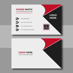 Creative modern Corporate Business card design template, Clean professional business card template, visiting card, business card template for business and personal use. Vector illustration design