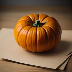 pumpkin on wooden background