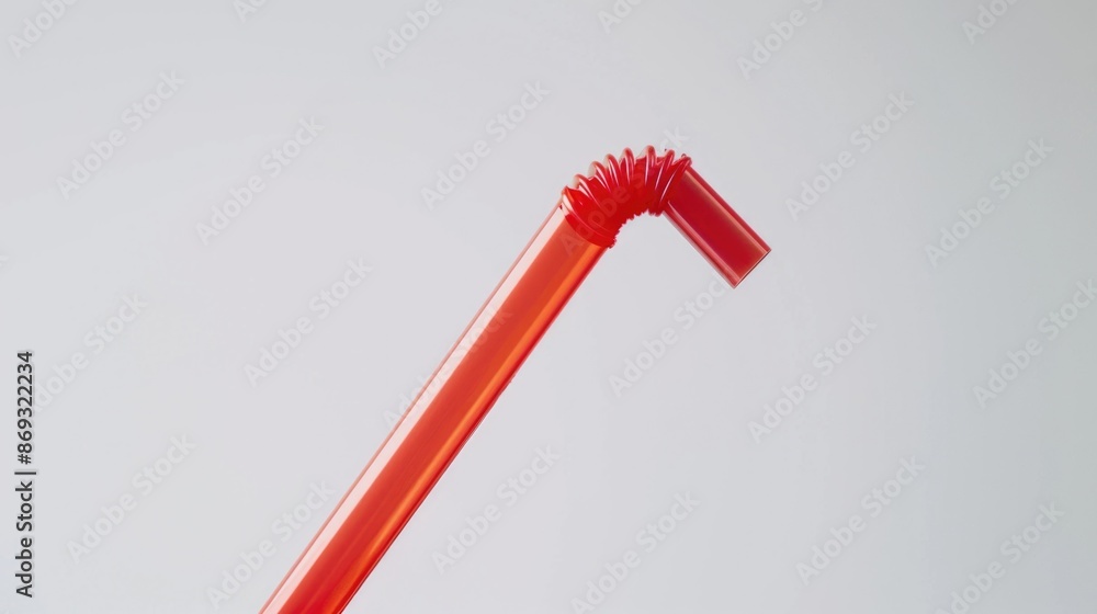 Poster a single toothbrush with its head and bristles visible, stuck in an empty tube
