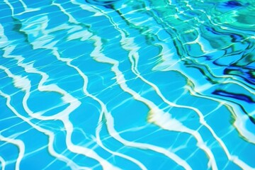 Obraz premium Blue swimming outdoors rippled.