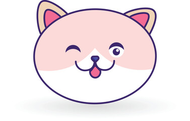Cute cat icon