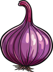 Onion clipart desing illustration
