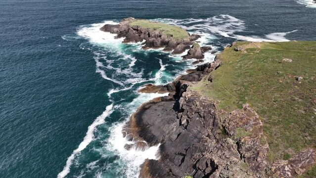 Costa Gallega de A Coru&ntilde;a a vista de drone