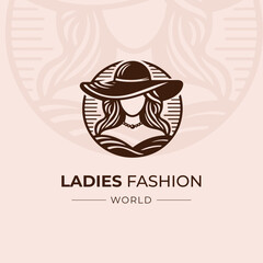 ladies fashion world logo design