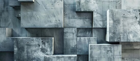 Concrete abstract geometric background