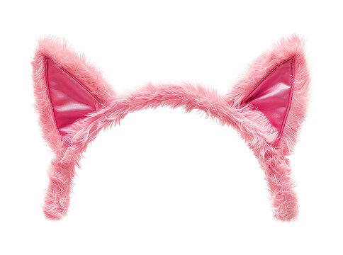 recommend clip art: Pink Cat Ears Headband Isolated on Transparent Background
                    