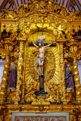 Fototapeta premium in the medieval Saint Francis Catholic Church, Porto, Portugal