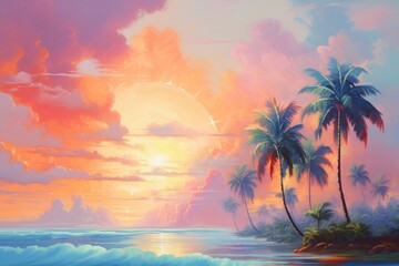 Landscape painting backgrounds outdoors.