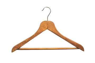 Classic Plastic Coat Hanger Isolated on Transparent Background