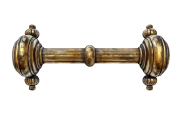 Adjustable Curtain Rod Isolated on Transparent Background